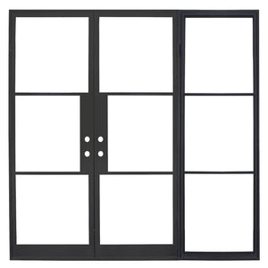 PINKYS Air 4 black steel door w/ Right Sidelight