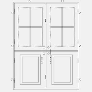 PINKYS Air Dutch - Double Flat steel door