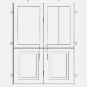 PINKYS Air Dutch Black Steel Single Flat steel door