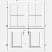 Load image into Gallery viewer, PINKYS Air Dutch - Double Flat steel door