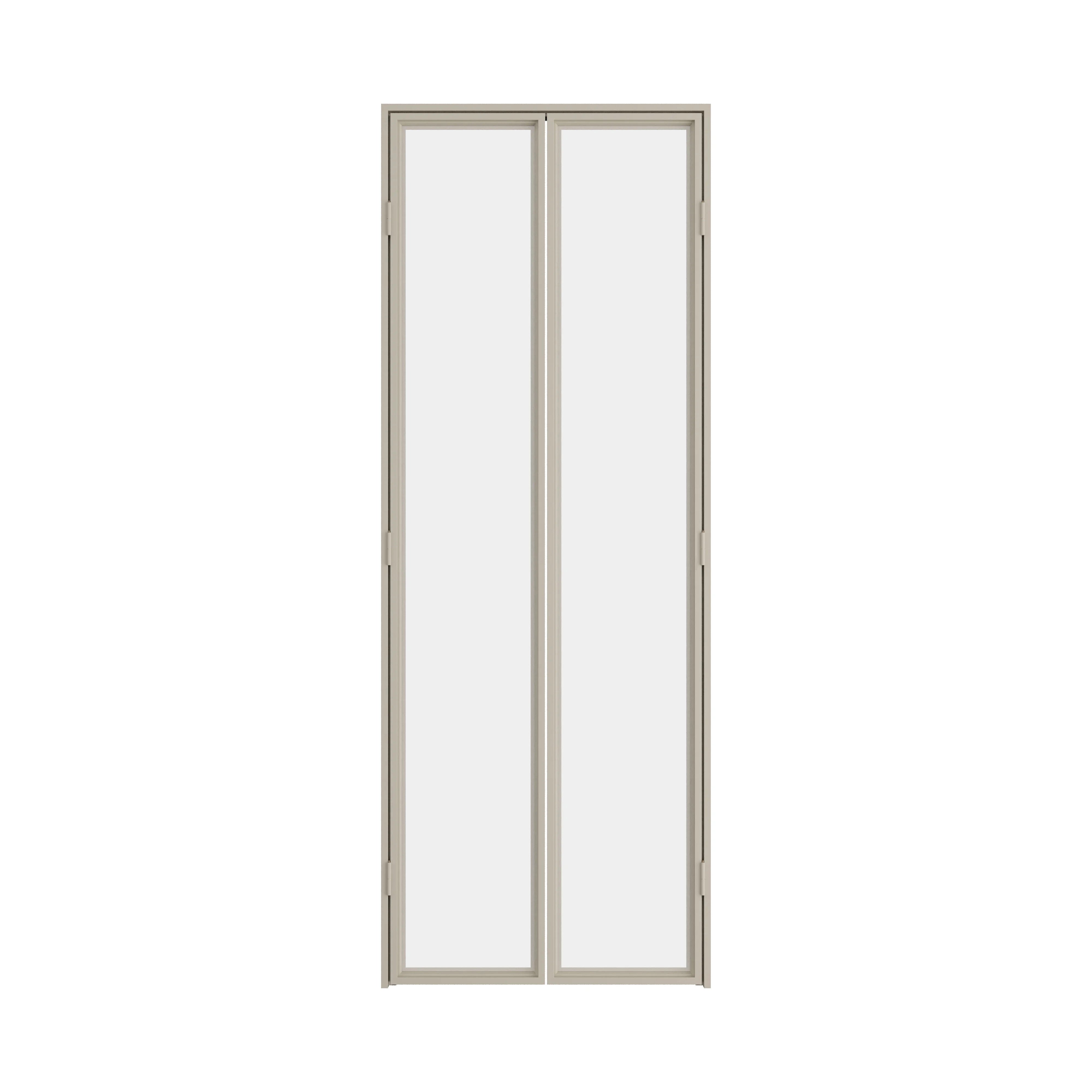 Interior steel pantry door with divided glass lights and sleek frame
