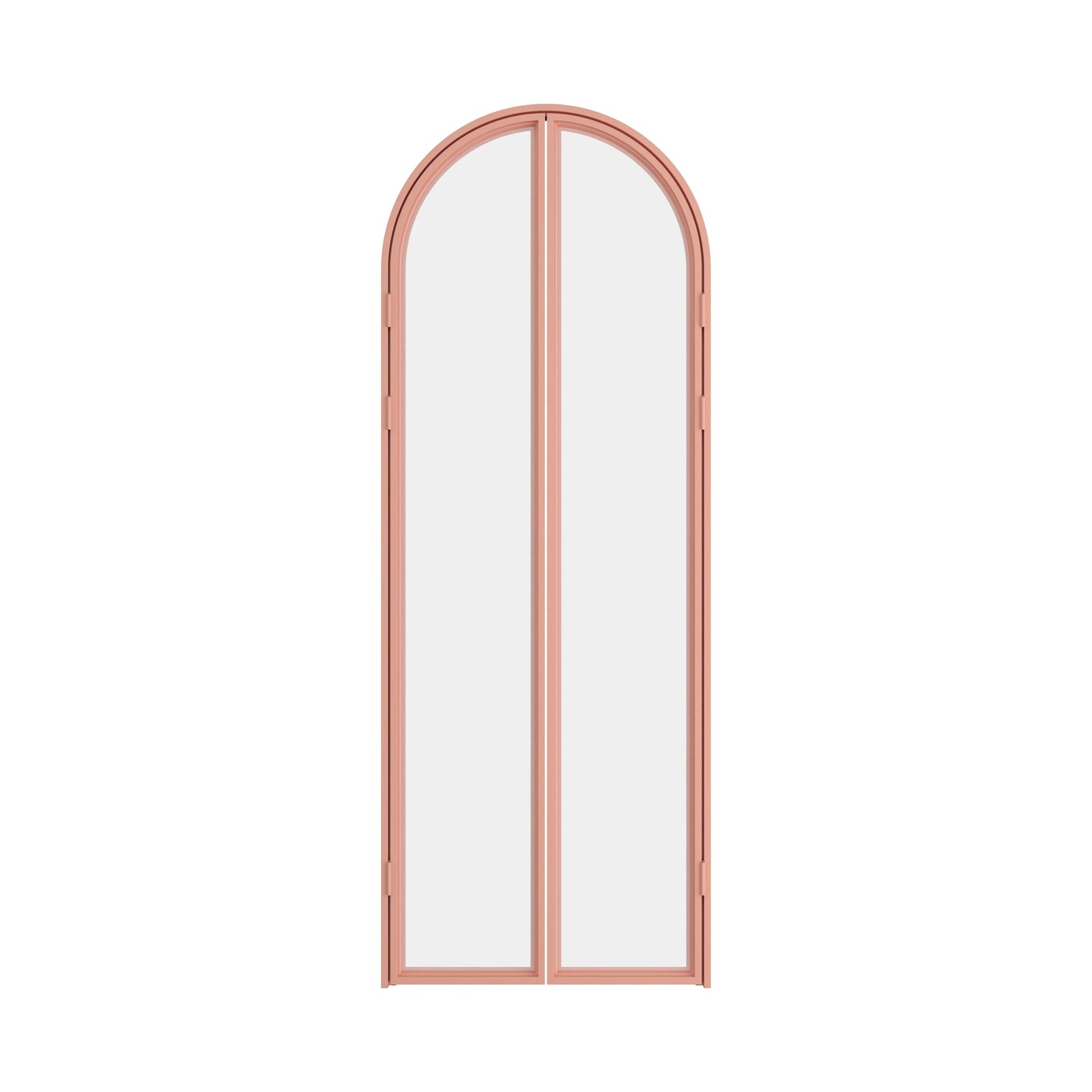 Modern kitchen pantry door with hot-rolled steel frame and clear glass
