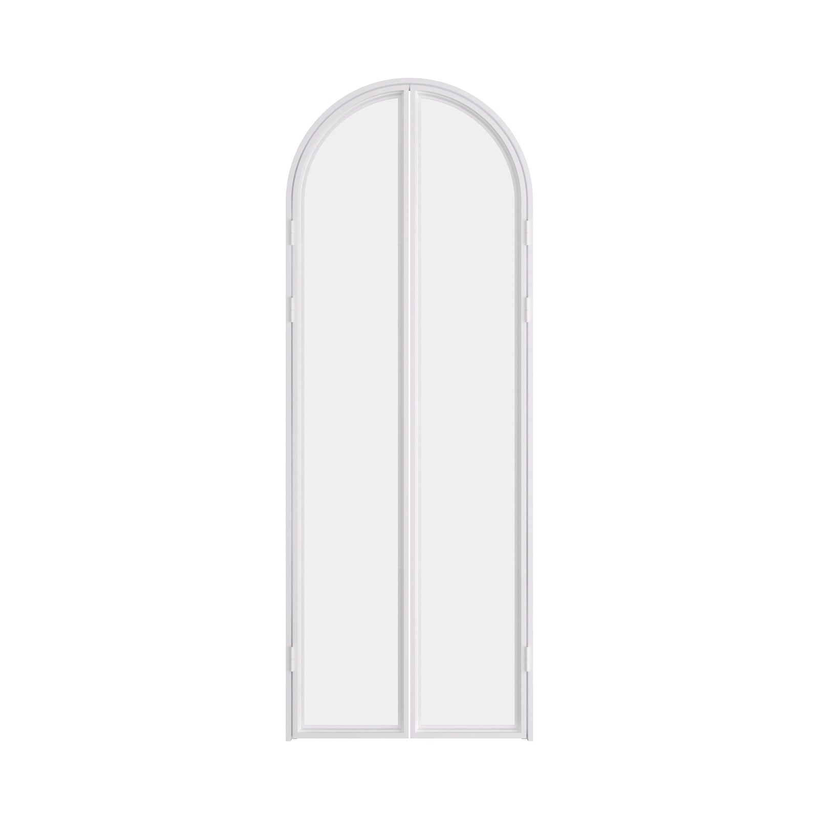 Interior steel pantry door with clean lines and clear architectural glass