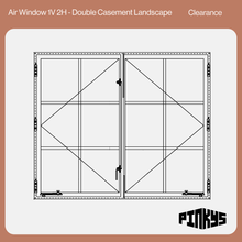 Load image into Gallery viewer, Air Window 1V 2H - Double Casement Landscape | Clearance