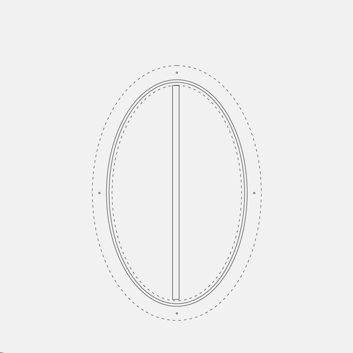 thermally broken oval steel window with 1V gridline and insulated glazing