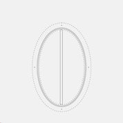 thermally broken oval steel window with 1V gridline and insulated glazing