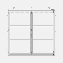 Load image into Gallery viewer, 2-Panel Steel Bi-fold doors