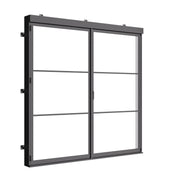 architectural custom two panel accordion steel door