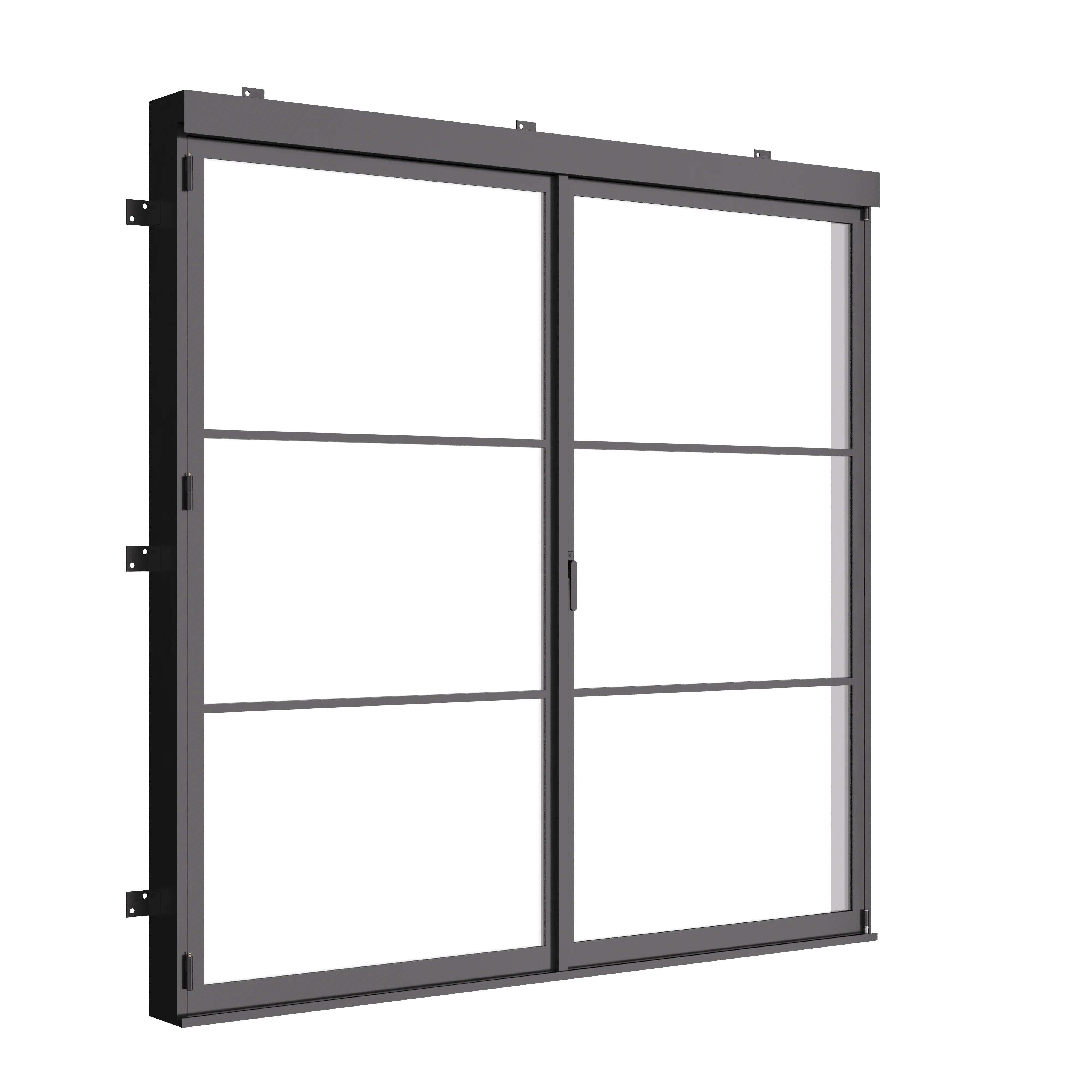 architectural two panel accordion steel door