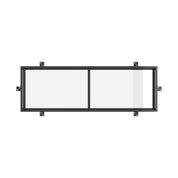 Air 4 flat top exterior window in galvanized steel with dual pane glass
