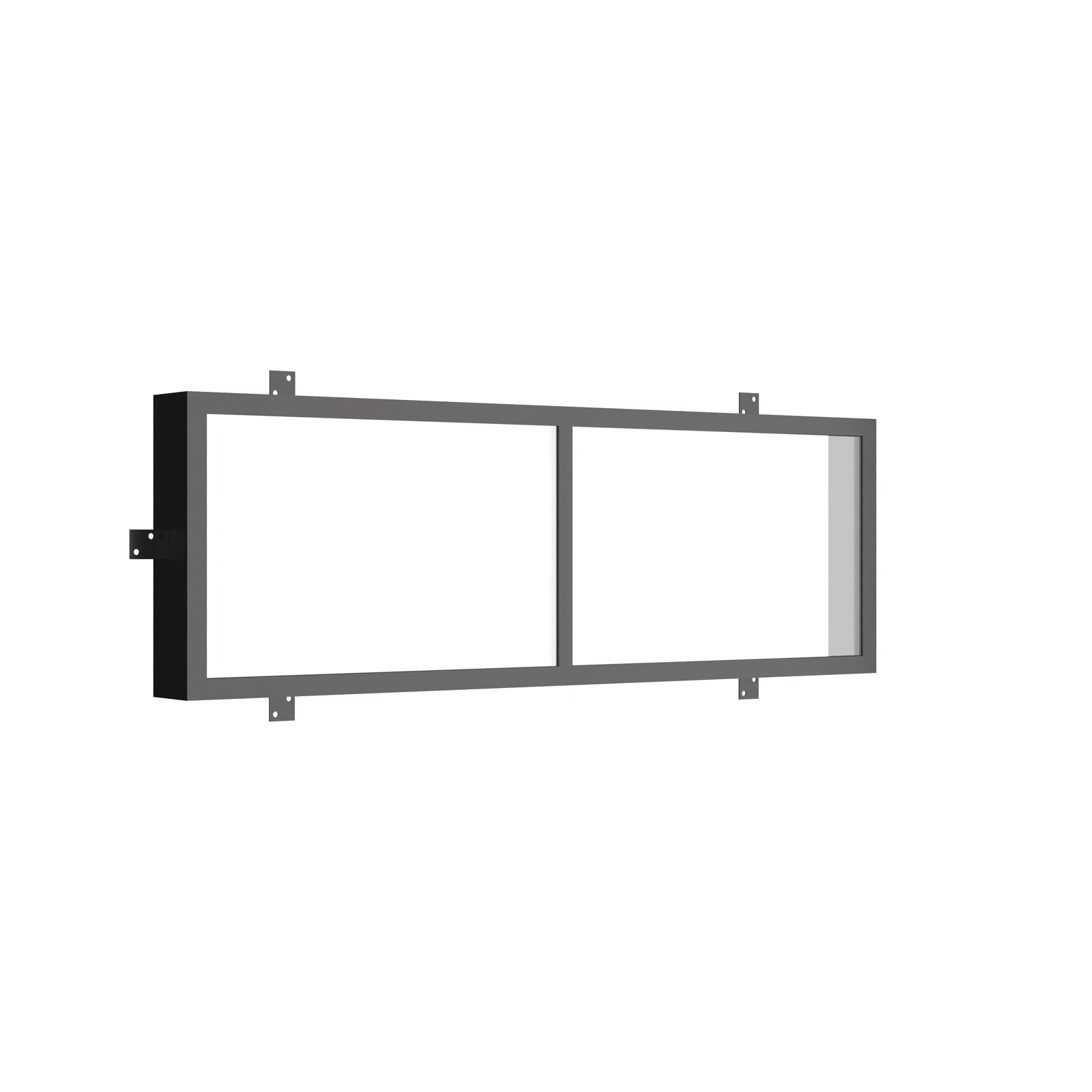 contemporary thermal break steel exterior door with top lite