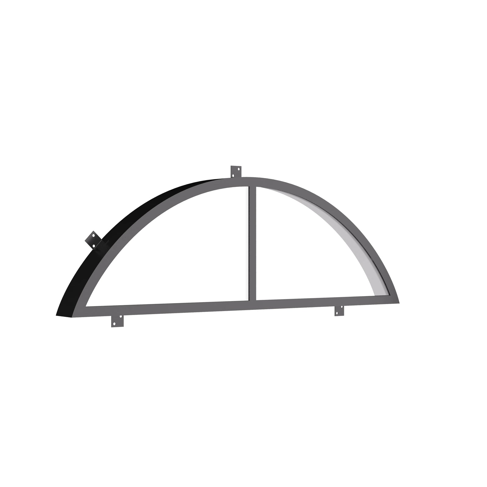Air 4 entry door with full arch top glass panel in durable architectural steel
