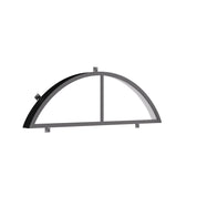 Air 4 entry door with full arch top glass panel in durable architectural steel