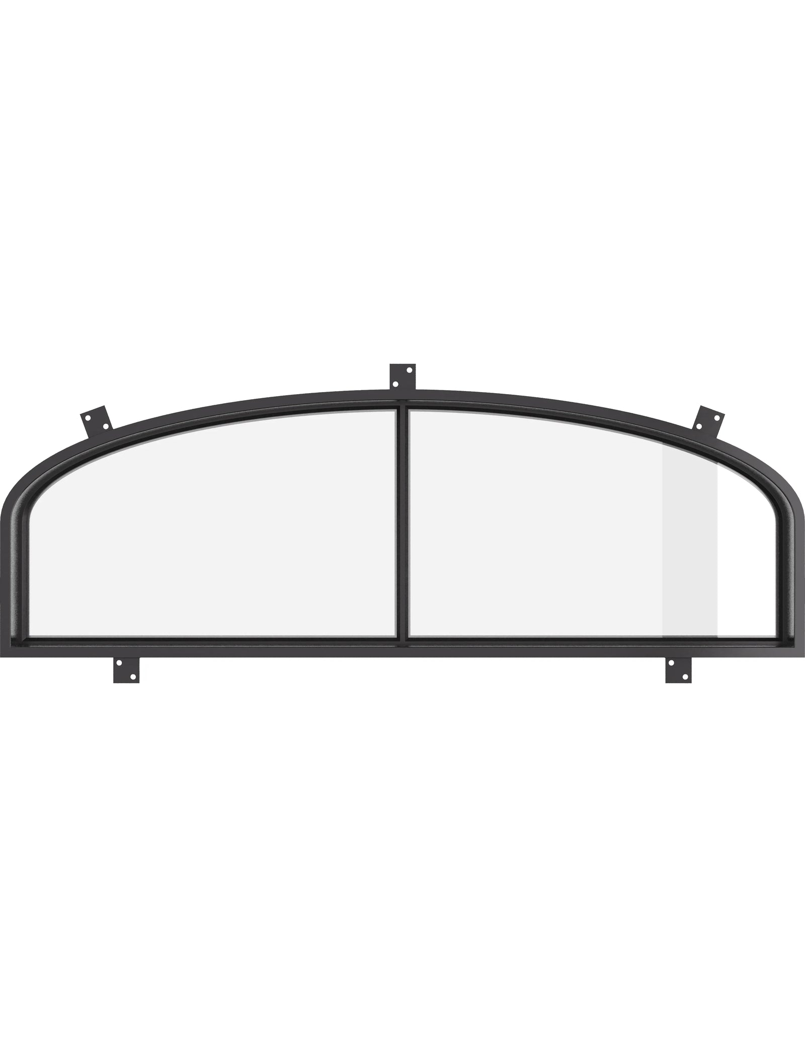 Air 4 mini arch top steel window with curved profile for exterior openings
