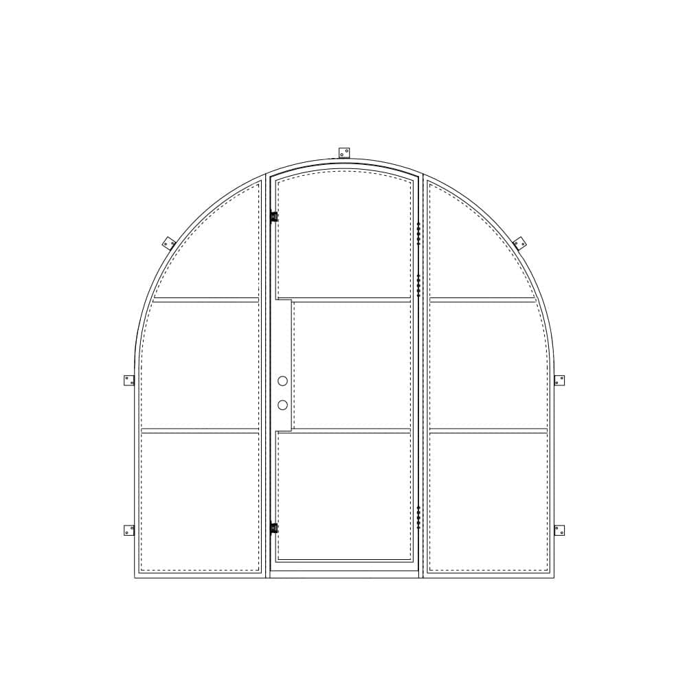 Air 4 - w/ Sidelights Single Full Arch - PINKYS