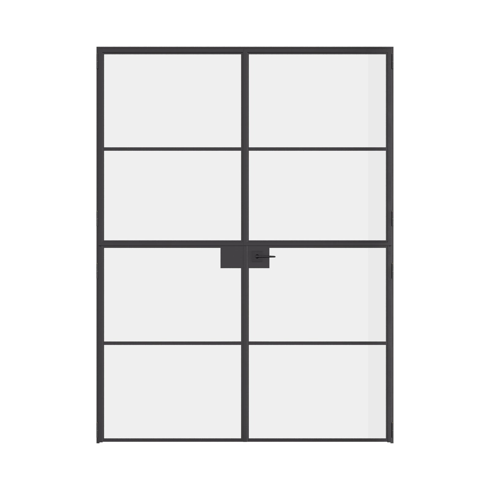 Air 4 double Dutch flat doors in strong steel with split design and slim profiles