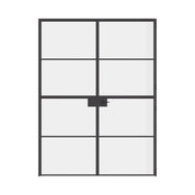 Air 4 double Dutch flat doors in strong steel with split design and slim profiles