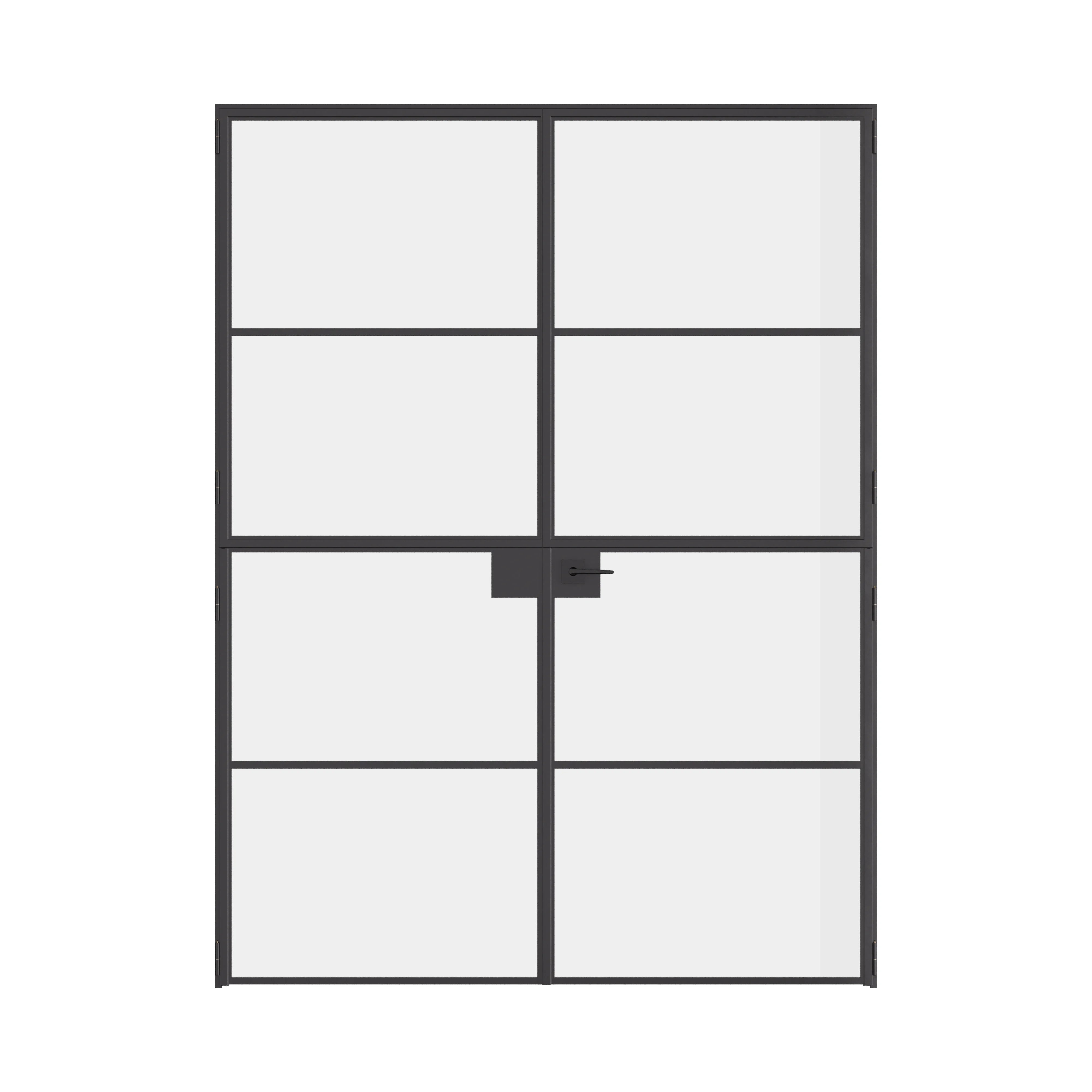 Air 4 double Dutch flat doors in strong steel with split design and slim profiles