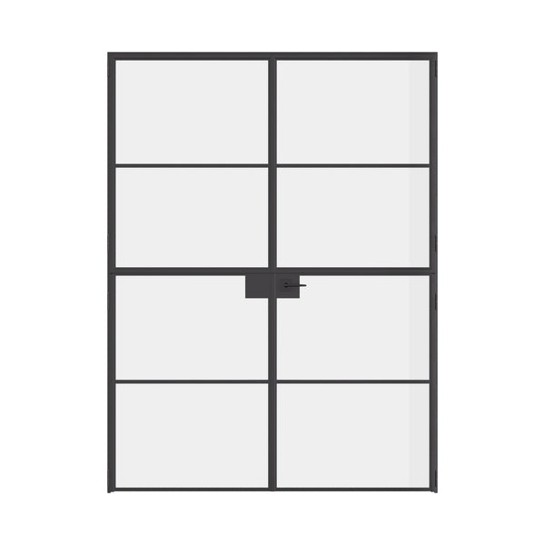 Air 4 double Dutch flat doors in strong steel with split design and slim profiles