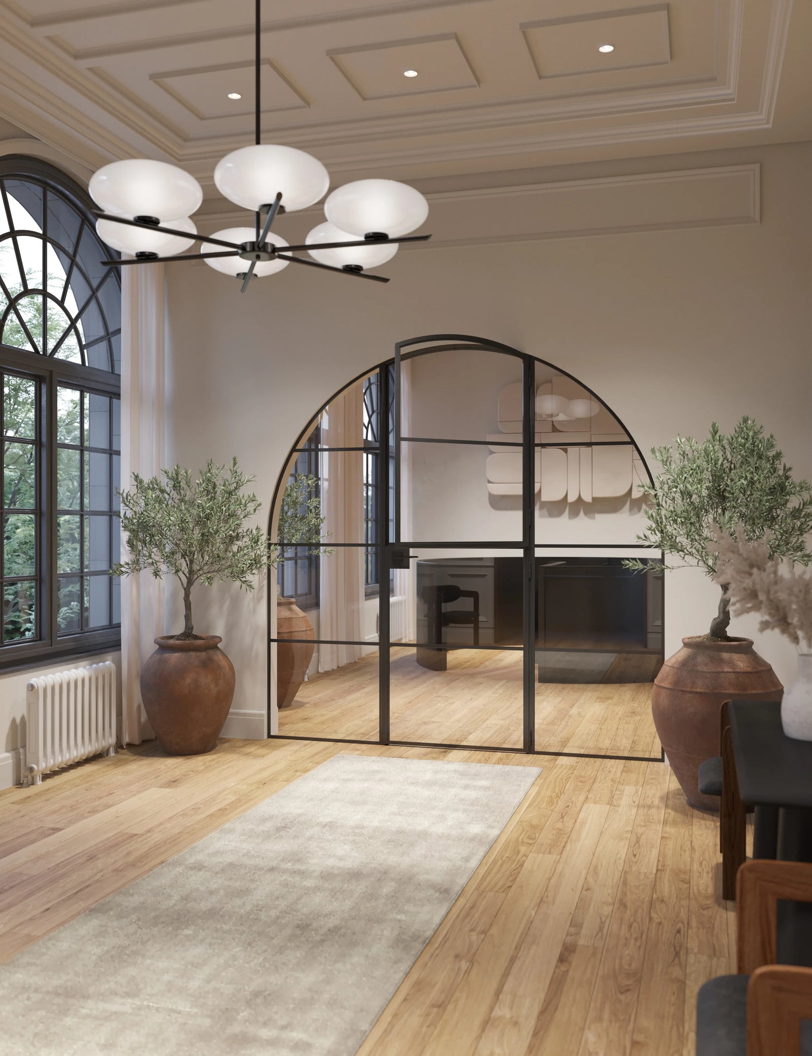 Air 4 full arch Dutch door with side windows and slim sightlines