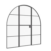 Air 4 arched Dutch single door with sidelites in architectural steel