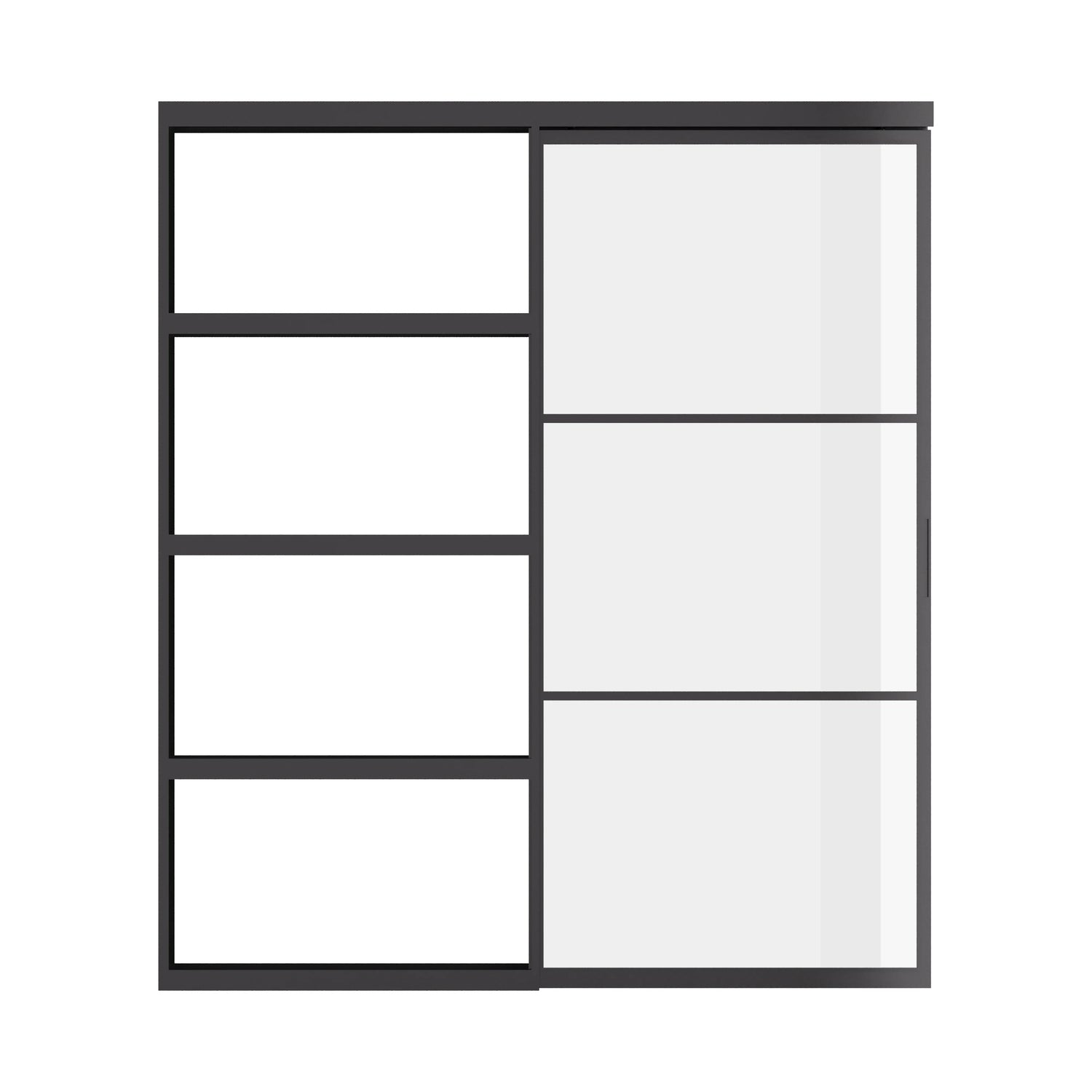 Air 4 Interior - Pocket Top Track Slider - Single Flat | Standard Sizes by Pinky’s Iron Doors — home doors, view 1