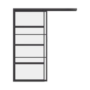 Air 4 interior pocket sliding door with clean lines and geometric muntin layout