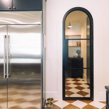 Load image into Gallery viewer, Chic minimalist interior single full arch steel door