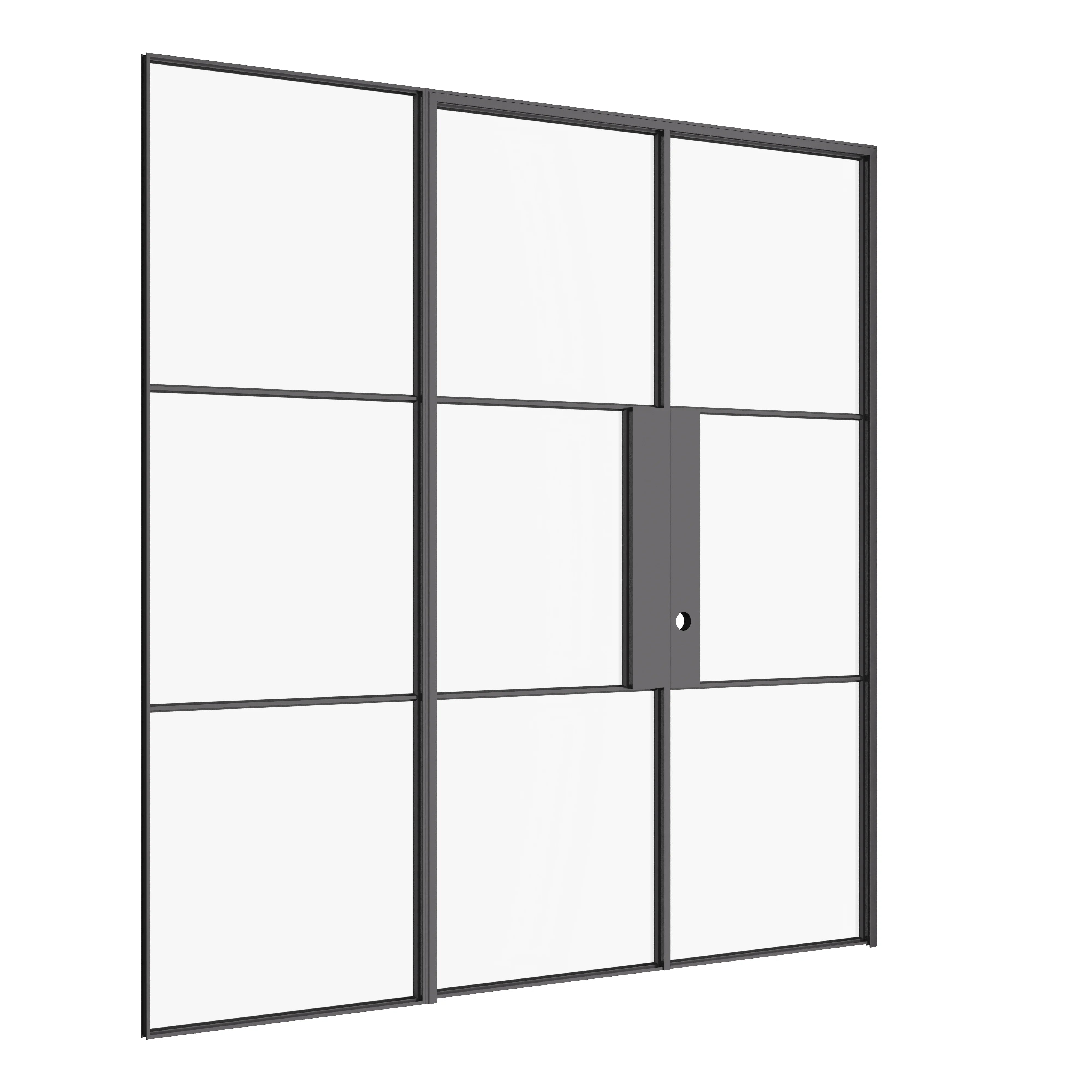 Air 4 flat top double doors with right side window in durable steel