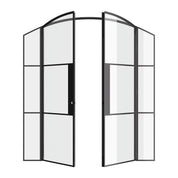Air 4 double arch doors with sidelights in durable steel construction