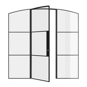 Air 4 interior arch door with side panels in durable steel construction