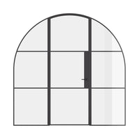 Air 4 Interior with Side Windows - Single Full Arch | Standard Sizes