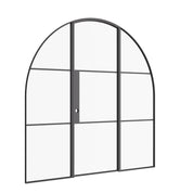 Air 4 full arch single door system with side glass panels