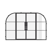 Air 4 Loop pair of flat doors with narrow arch mullions