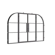 Air 4 Loop modern architectural steel entry system with side glass