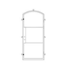 Load image into Gallery viewer, Single Arch Steel Entry Door CAD