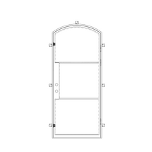 Load image into Gallery viewer, Entry Single Arch Steel Door CAD