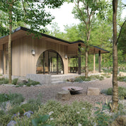 Air 4 Wide with Thermal Break and Side Windows - Double Full Arch by Pinky’s Iron Doors — home doors, view 2