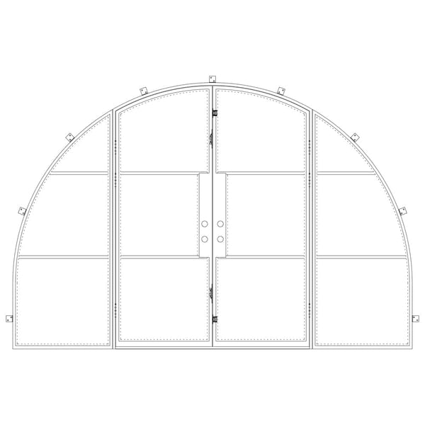 Air 4 Wide with Thermal Break and Side Windows - Double Full Arch | Standard Sizes