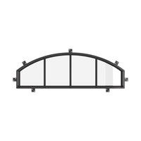Air 5 with Thermal Break - Arch Top Window | Standard Sizes by Pinky’s Iron Doors — home doors, view 1