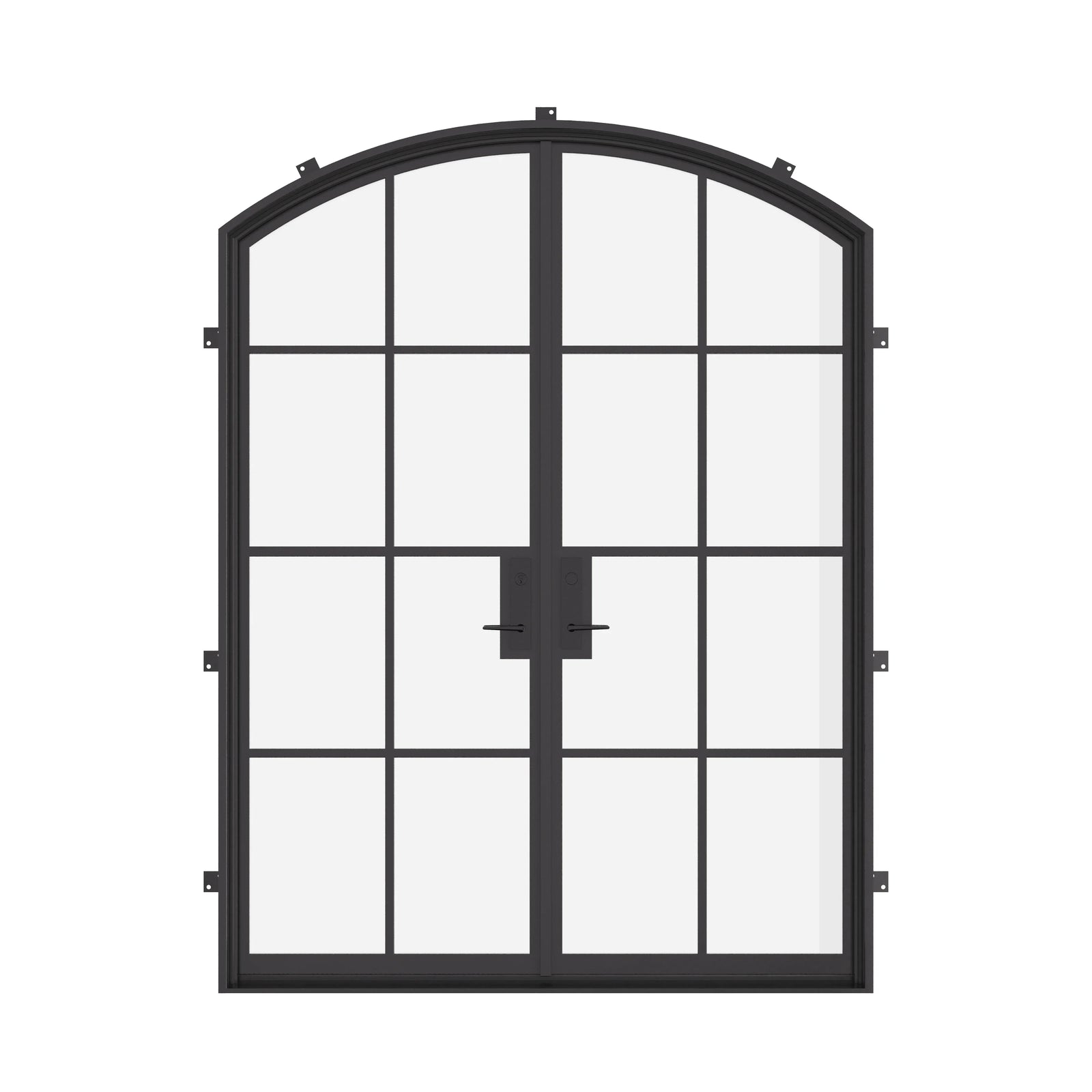 double arch steel door with thermal break frame