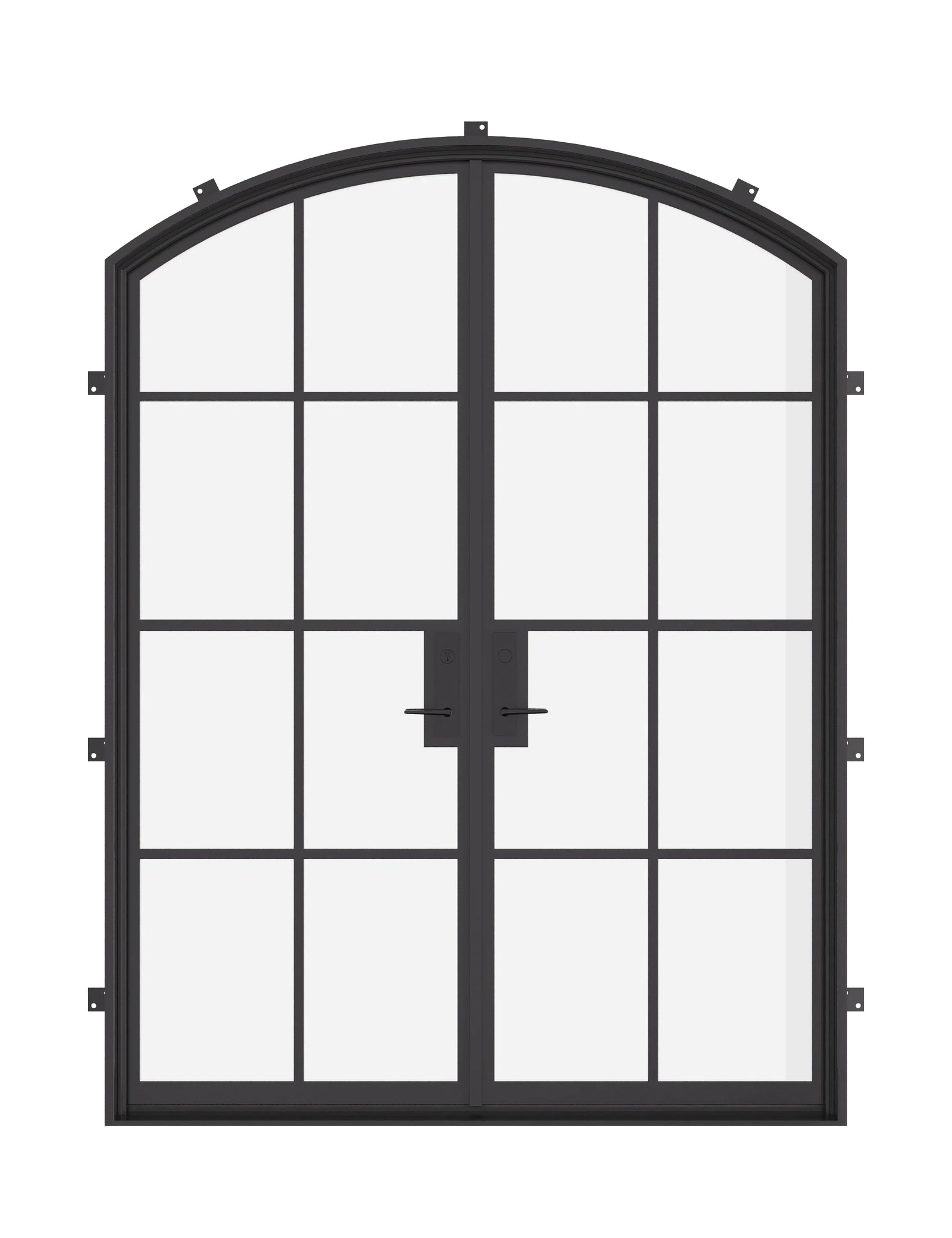 double arch steel door with thermal break frame
