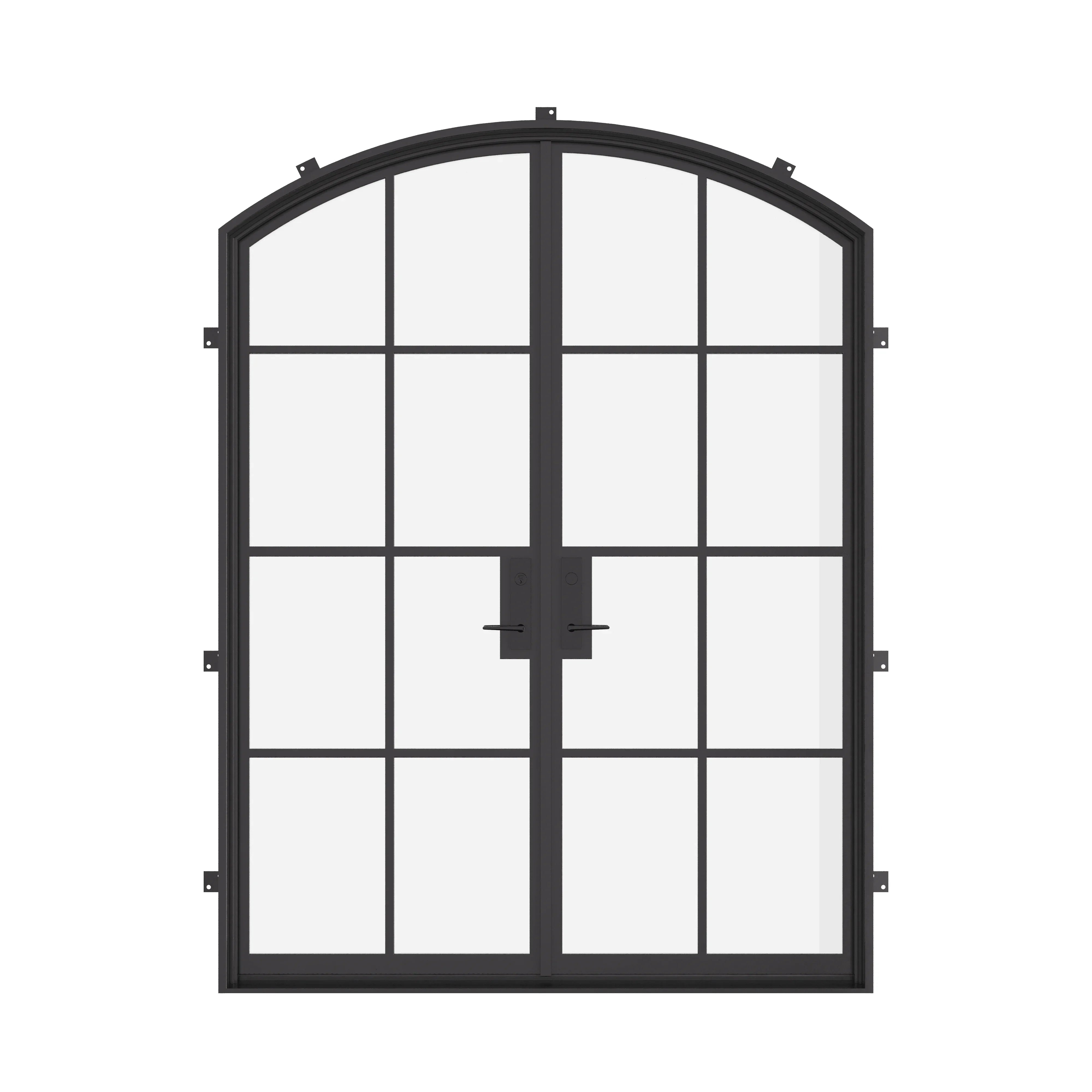 double arch steel door with thermal break frame