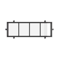 Air 5 with Thermal Break - Flat Top Window | Standard Sizes by Pinky’s Iron Doors — windows, view 1