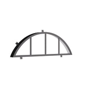 curved full arch window with energy efficient steel