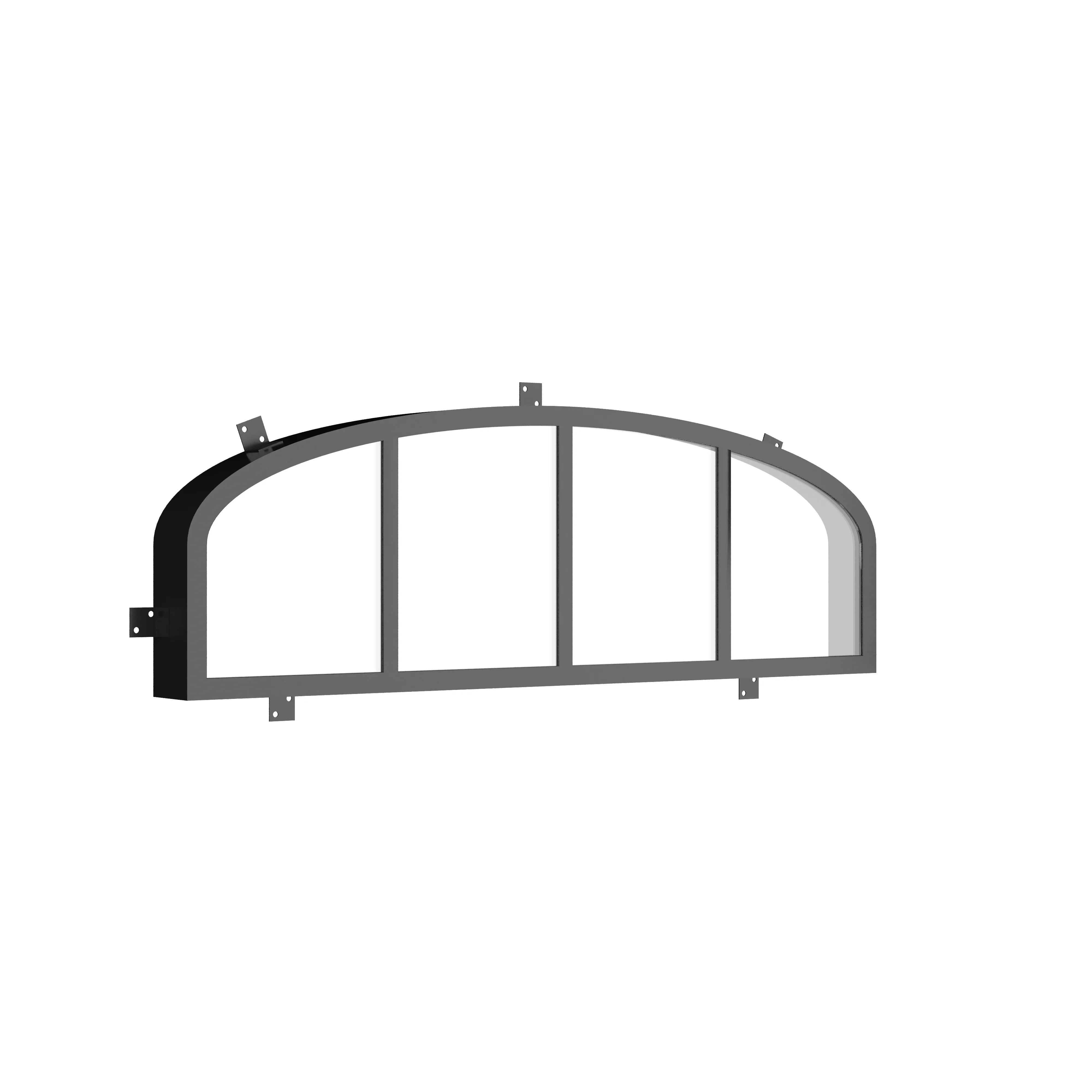 Architectural steel mini arch window, NFRC rated insulated glass