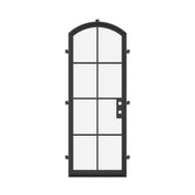 Premium single arch steel entry door with welded construction