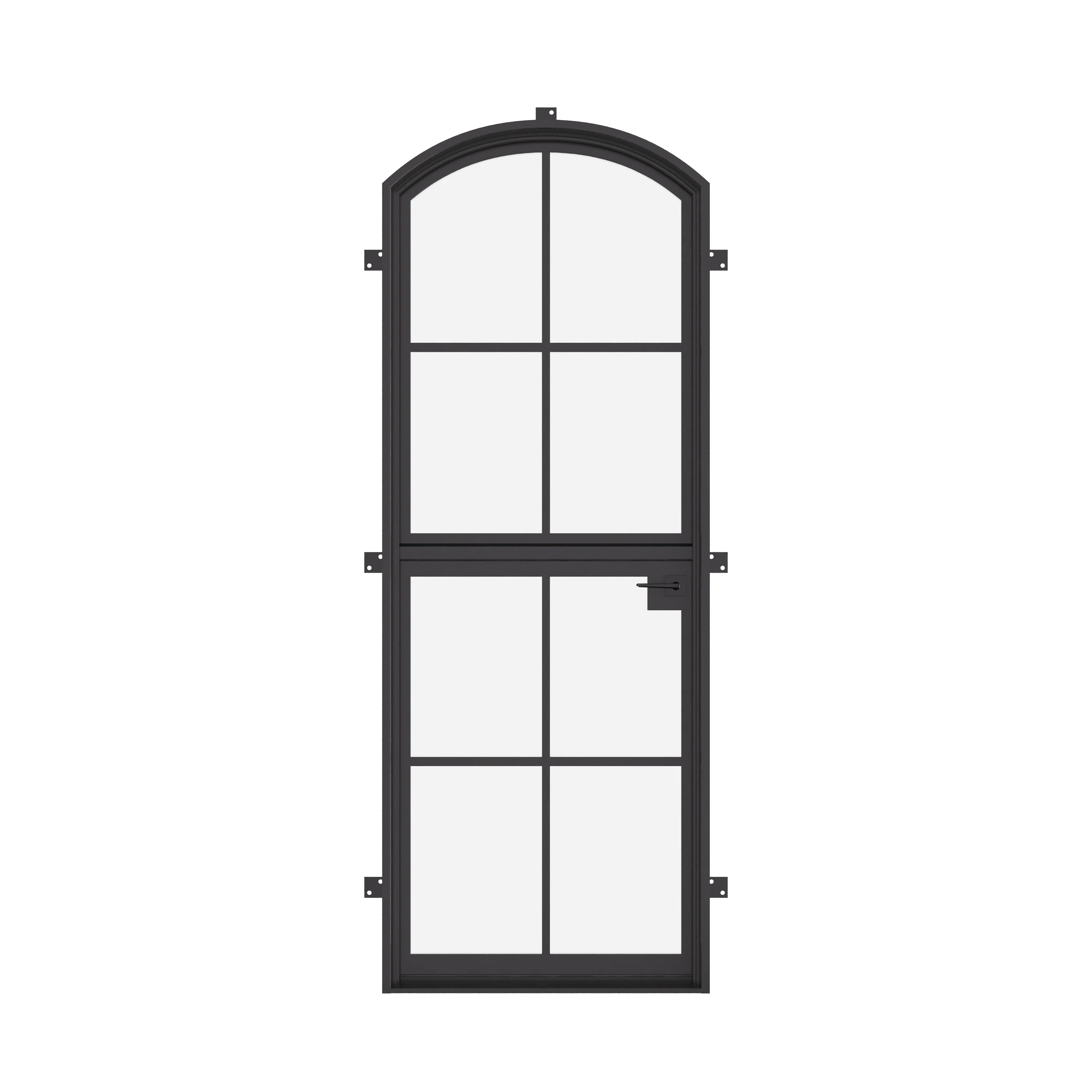 Air 5 Dutch single arch steel door, cold-rolled architectural steel frame