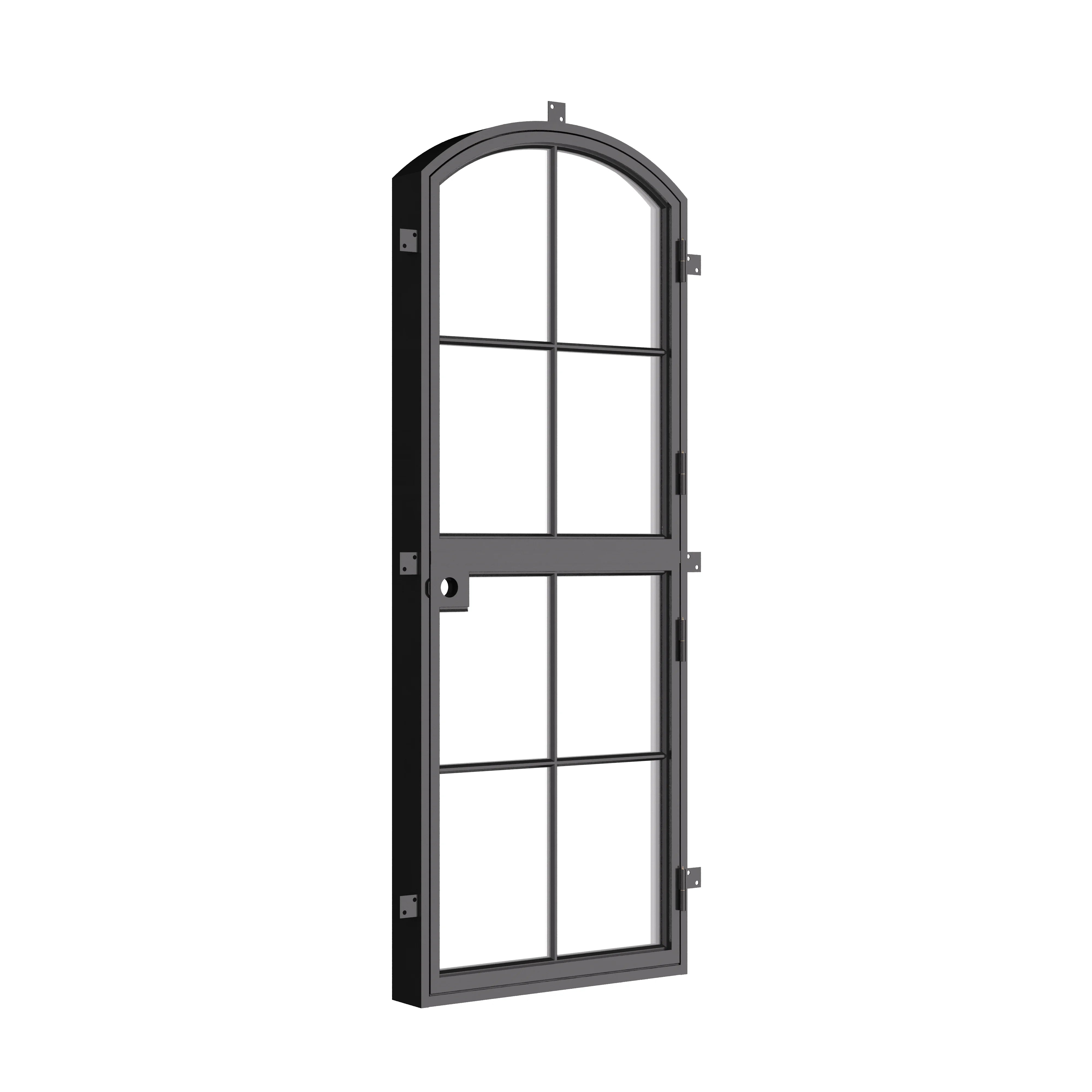 Pre-hung Air 5 Dutch single arch steel entry door, precision welded construction