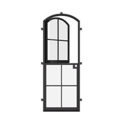 Air 5 Dutch single arch exterior steel door with dual-pane glazing